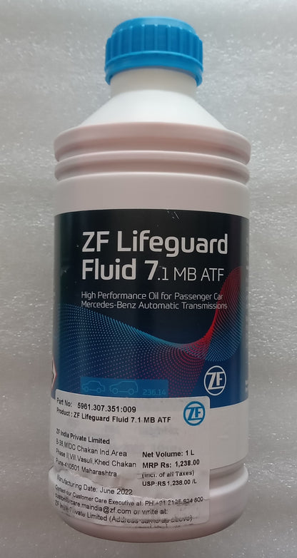 ZF ATF Lifeguard 7.1 - 1 Litre Red Colour - 5961307351009 ZF