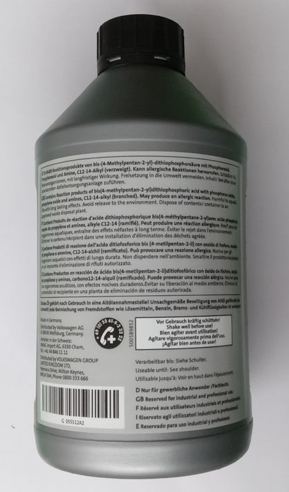 Audi, Skoda, VW Manual Gear Oil 1L - G055512A2 VW