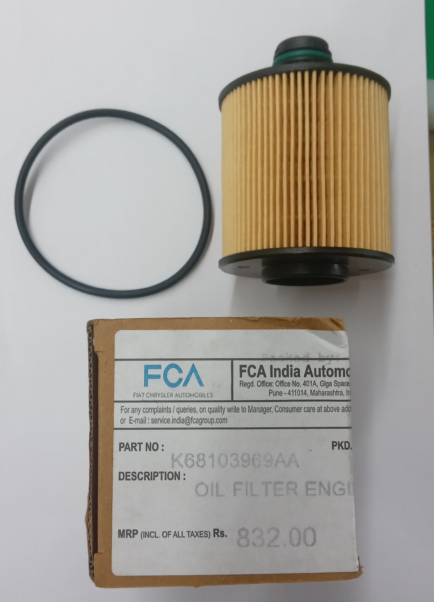 Jeep Compass, MG Hector, Tata Harrier Diesel Oil Filter - K68103969AA Jeep