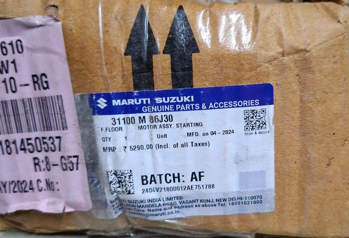 Maruti Suzuki Ritz, Swift, Dzire old Diesel - Self Starter 31100 M 86J30 - MGP Genuine