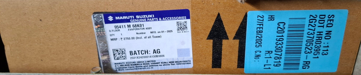 Maruti Suzuki Wagon R K Series (2011-18) - Cooling Coil 95411 M 68K01 - MGP Genuine