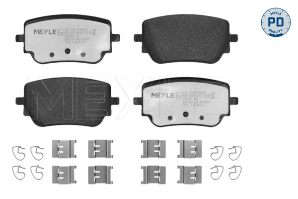 Mercedes A W177, B W247, CLA C118, GLA H247, GLB X247, EQA H243 - Rear Brake Pad Set - 0252298718/PD - Meyle