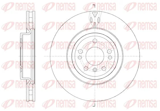 Mercedes ML, GL 166 250 CDI - Front Brake Disc Set Dia 330 mm 61576.10 - Remsa