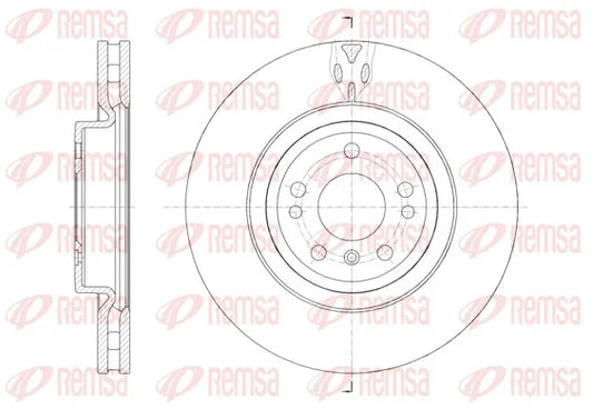 Mercedes ML, GL 166 250 CDI - Front Brake Disc Set Dia 330 mm 61576.10 - Remsa