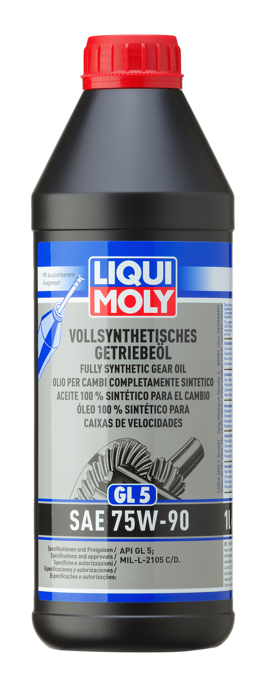 Liqui Moly Synthetic Gear Oil GL5 SAE 75W-90 1L - 1414 Liqui Moly