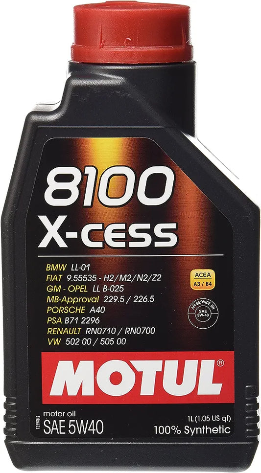 Motul 8100 X-cess SAE 5W40 Synthetic Engine Oil 1L - Motul