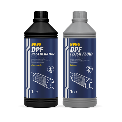 Mannol DPF Regenerator 1L & Flush Fluid 1L - MN9995 & MN9996 Mannol