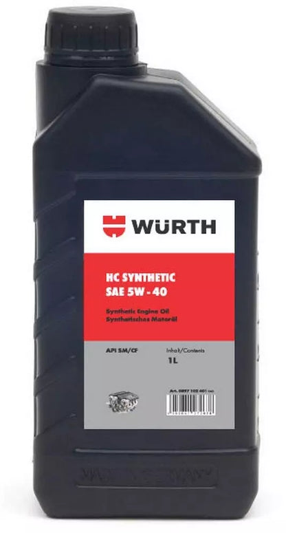 Wurth Fully Synthetic Engine Oil SAE 5W-40 1 Ltr - Wurth