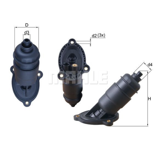 Audi A4 8K, A6 4G - ATF FIlter with Complete Body HX 155 - Mahle