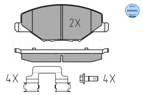 VW Polo, Vento, Ameo, Skoda Rapid - Front Brake Pads 0252568118 - Meyle Germany