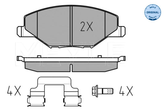 VW Polo, Vento, Ameo, Skoda Rapid - Front Brake Pads 0252568118 - Meyle Germany