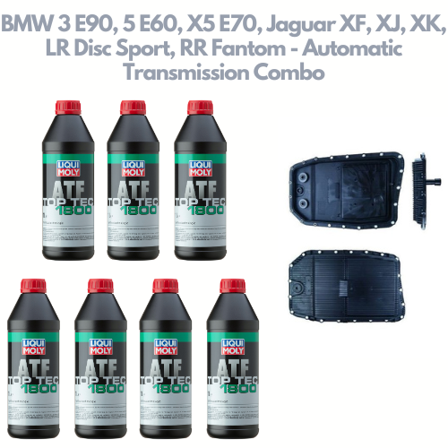 BMW 3 E90, 5 E60, X5 E70, Jaguar XF, XJ, XK, LR Disc Sport, RR Fantom - Oil Pan ZF + Liqui Moly ATF 1800 7 L