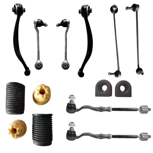 BMW X3 F25 - Front Suspension Kit (Lower Arms + Linkers + Tie Rod + Shocker Kit + Jumping Rod Bush)