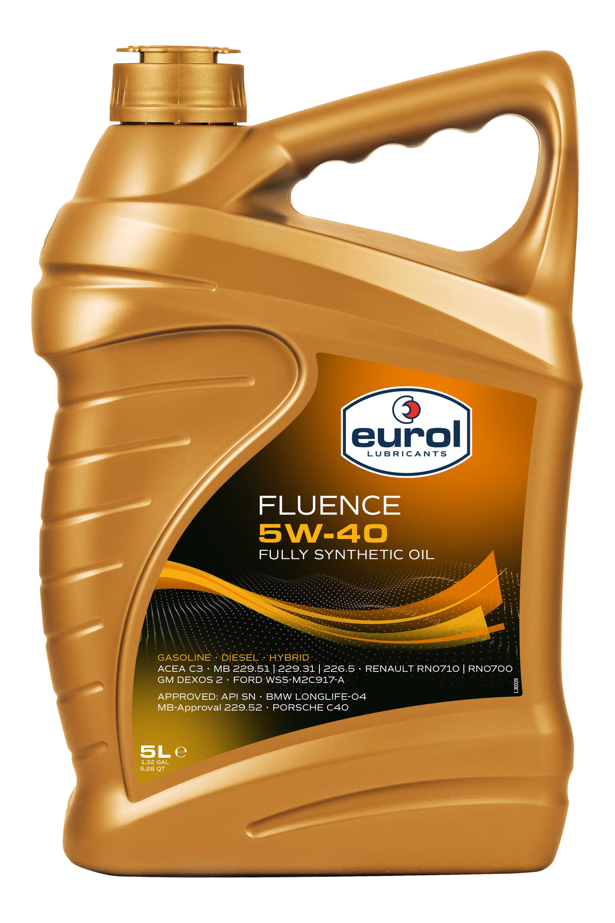 Eurol Fluence 5W-40 Fully Synthetic 5L - E100054 Eurol