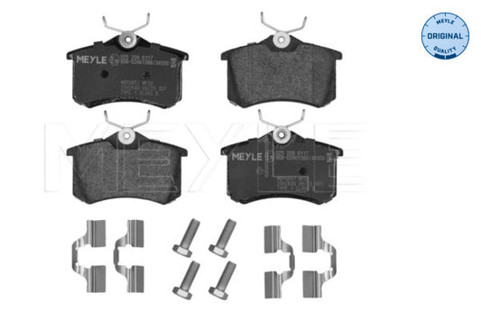 Skoda Octavia, Audi, VW - Rear Brake Pads 0252096117 - Meyle German