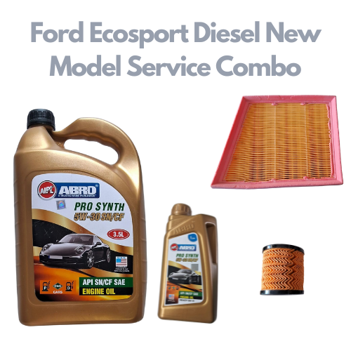 Ford Ecosport Diesel New Model - Service Kit - Ford + Abro API SN/CF SAE 5W-30 Pro Synth 4.5 litres