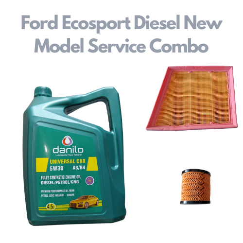 Ford Ecosport Diesel New Model - Service Kit - Ford + Danilo A3/B4 5W-30 Fully Synthetic 4.5 litres