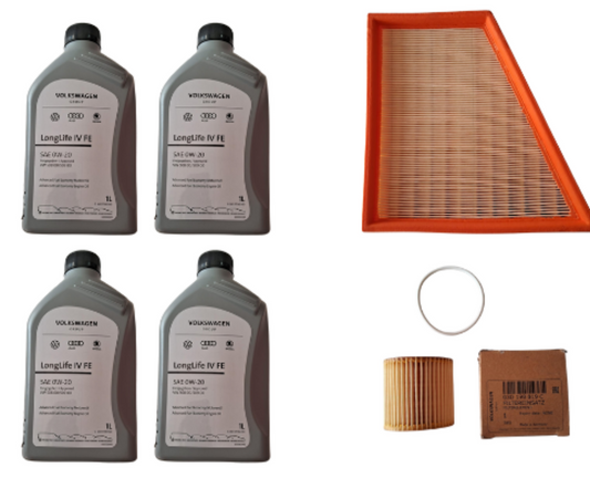 VW Polo Petrol 1.2 - Service Combo - VW Oil Filter, Air Filter & VW 0W-20 4 litres - Volkswagen