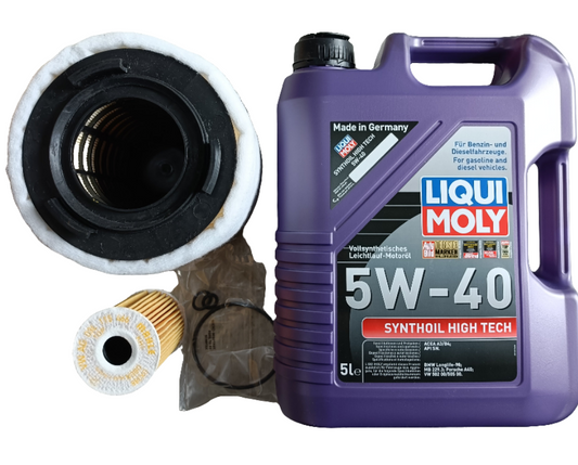 VW Vento, Skoda Rapid Diesel Service Combo Liqui Moly Synthoil High Tech 5W-40 5L + VW Oil & Air Filter