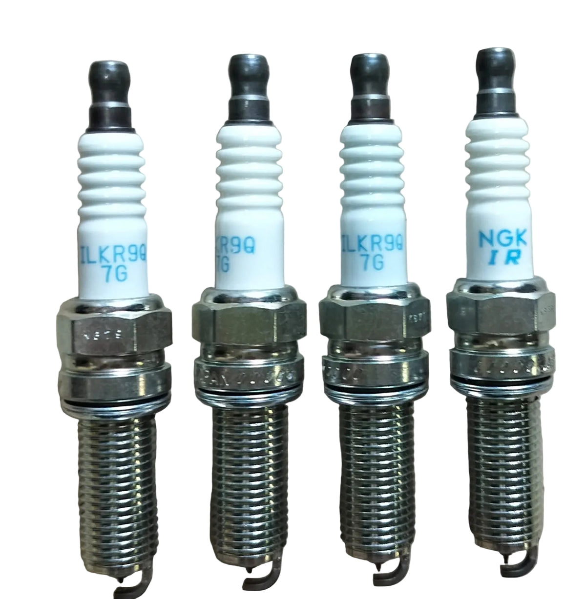 Hyundai Creta N/M, Aura, Kia Seltos, Carens - Iridium Spark Plug Set of 4 pcs ILKR9Q7G - NGK Genuine