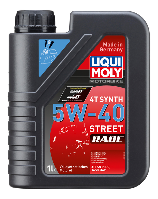 Liqui Moly Motorbike 4T Synth 5W-40 Street Race 1 Litre - Liqui Moly