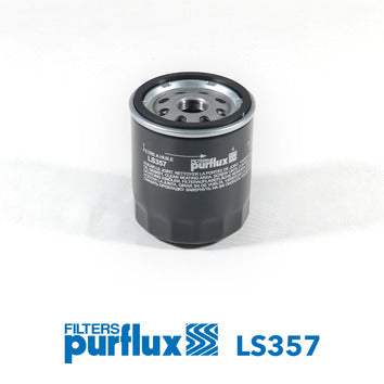 Jaguar F-Pace X176, XE X760, XF II X260, XJ X351, Land Rover DS L550, FL II L539, Evoque L538, Volvo S40 II, S80 II Petrol Oil Filter - LS357 Purflux France