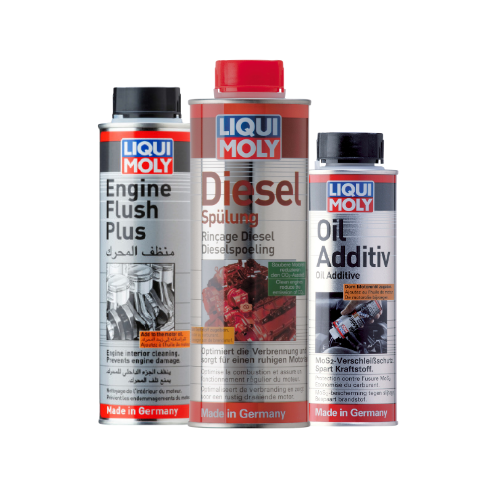 Liqui Moly Engine Flush Plus 300 ml + Oil Additive 200 ml + Diesel Purge 500 ml Combo - Liqui Moly