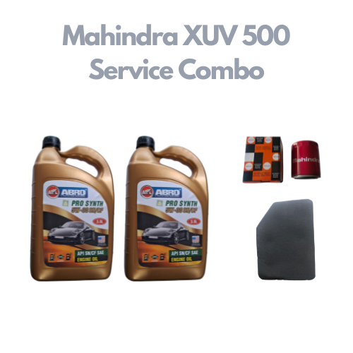 Mahindra XUV 500 - Service Combo - Abro API SN/CF SAE 5W-30 Pro Synth 7 litres + Mahindra Oil Filter & Air Filter