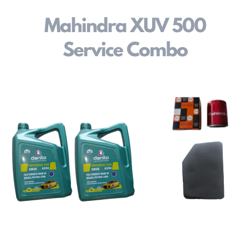Mahindra XUV 500 - Service Combo - Danilo API SN/CF SAE 5W-30 Fully Synthetic 7 litres + Mahindra Oil Filter & Air Filter