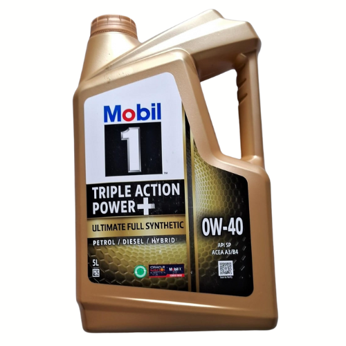 Mobil 1 Triple Action Power+ Full Synthetic 0W-40 5 Litres - Mobil