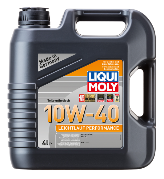 Liqui Moly 8998 Leichtlauf Performance 10W-40 4L German Pack - Liqui Moly