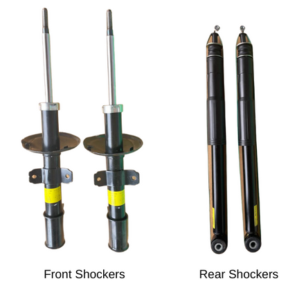 Renault Duster, Nissan Terrano (2013-18) - Front & Rear Shock Absorbers (Shockers) - Set of 4 - Mark Xtralife