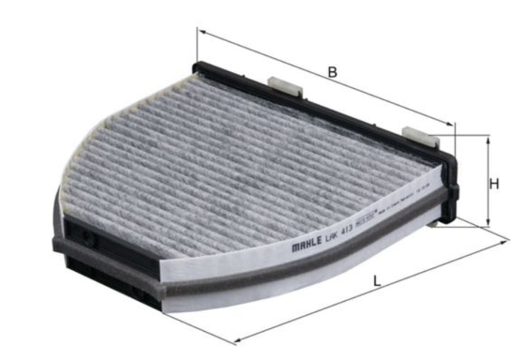 Mercedes W204, W212 AC Filter - LAK 413 Mahle