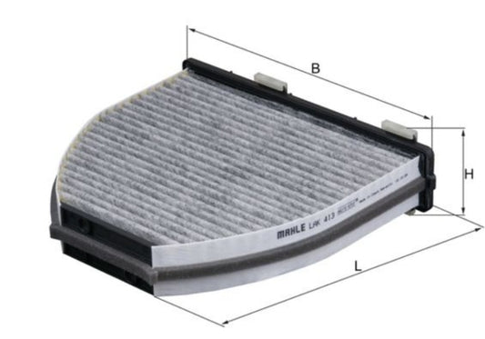 Mercedes W204, W212 AC Filter - LAK 413 Mahle