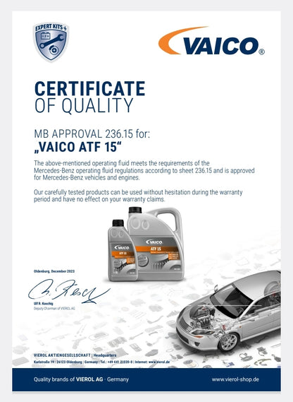 Vaico ATF MB 15 Automatic Transmission Fluid ( Blue Color ) - Vaico V60-0220 ( Made in Germany)