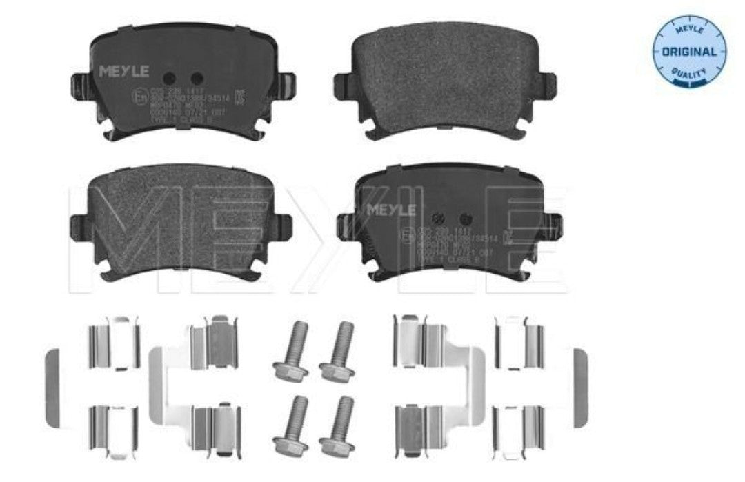 Audi A3 8V1, Q2 GAB, TT FV3, KAROQ NU7, Skoda Superb III 3V3, VW Touran 5T1 Rear Brake Pad Set - 0252391417 Meyle