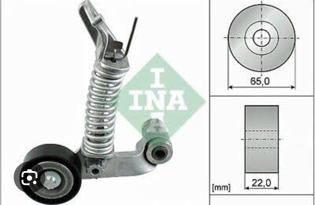 Mercedes A, B, CLA, GLA Class 2.14L Diesel - Fan Belt Adjuster (Tensioner) - 534057410 INA