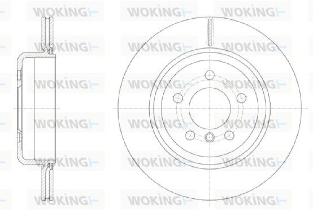 BMW 5 F10 Rear Disc Rotor Set 330mm - D61550.10 Woking