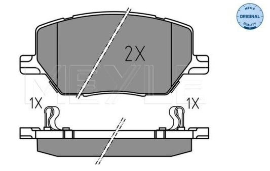 Jeep Compass Front Brake Pad Set -  0252216520 Meyle Germany