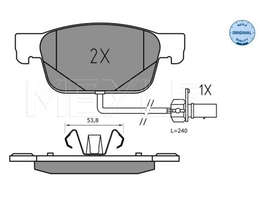 Audi A4 8W2, A5 F53 - Front Brake Pad Set - 0252238317 Meyle Germany