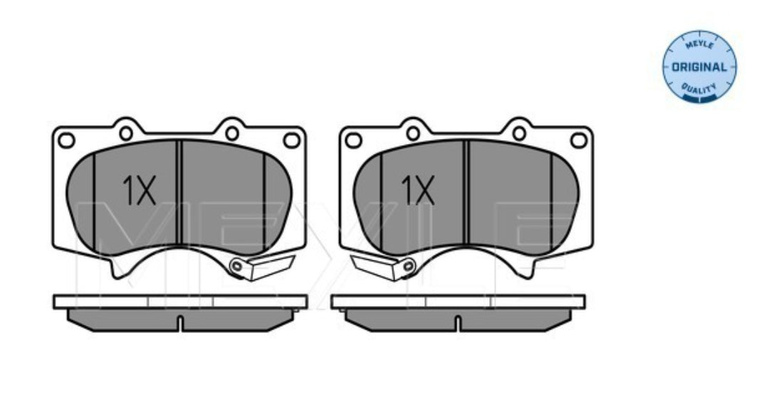 Toyota Fortuner N15 2015-, Hilux 8, Prado J12, J15 Front Brake Pad Set - 0252402417/W Meyle Germany