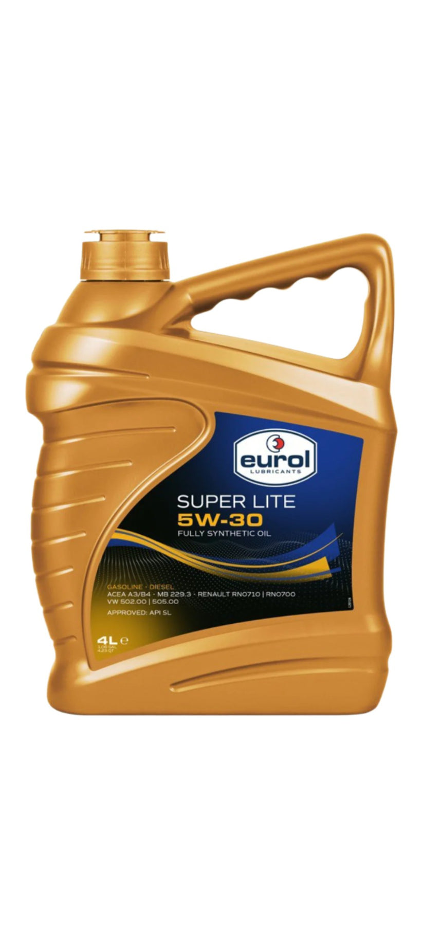Eurol Super Lite 5W-30 Fully Synthetic Engine Oil 4L - Eurol ...