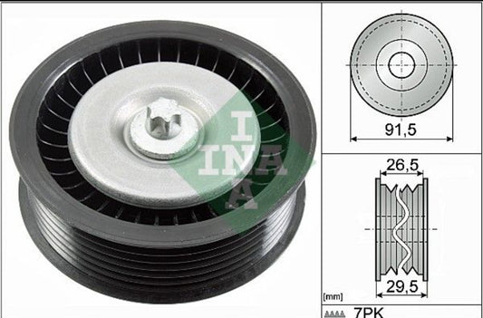 Mercedes W212, X253, GL 300cdi, 350cdi V-Belt Pulley Dia 91.5 mm - 532080810 INA