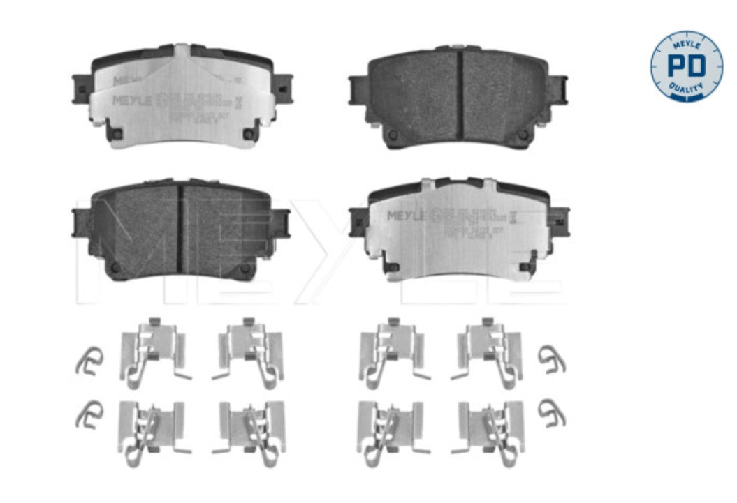 Toyota Fortuner 2020 -, Yaris Rear Brake Pad Set - 0252058215/PD Meyle Germany