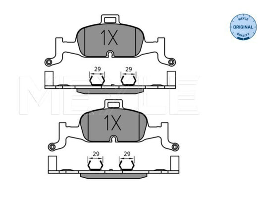 Audi A4 8W2, A6 4A2, Q5 FYB Front Brake Pad Set - 0252240216 Meyle Germany