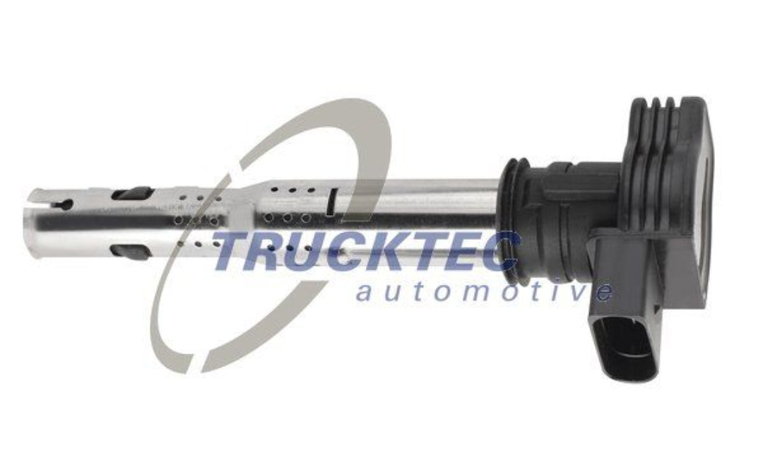 Audi A3 8P1, A4 8K2, A6 4G2, Q3 8UB, Q5 8RB, Q7 4LB,  Skoda Octavia II, Superb II, Yeti 5L, VW Beetle, Jetta III, IV, Tiguan 5N Petrol Ignition Coil - 07.17.071 Trucktec Germany