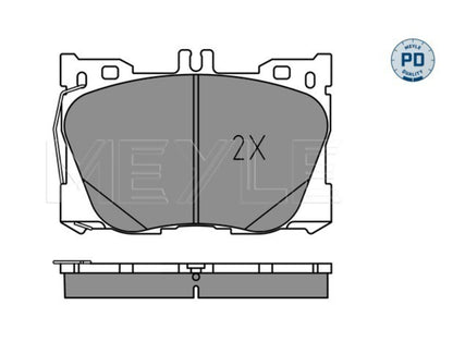 Mercedes CLS C257, E W213, C W205, GLC X253 Front Brake Pad Set - 0252258618/PD Meyle Germany