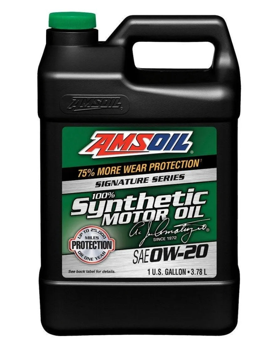 AMSOIL Signature Series 0W-20 100% Synthetic Motor Oil 3.78L - ASM1G Amsoil