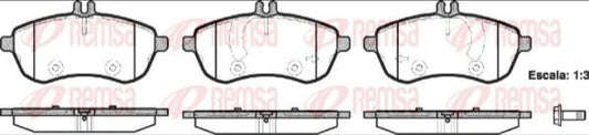 Mercedes C Class 204, E Class 212 - Front Brake Pad Set - KR 1301.00 - Remsa