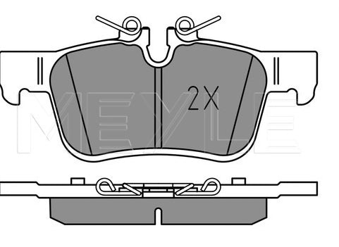 Volvo S60 III, XC 60 II, V60 II, S90 II, V90 II Rear Brake Pad Set - 0252256816/PD Meyle